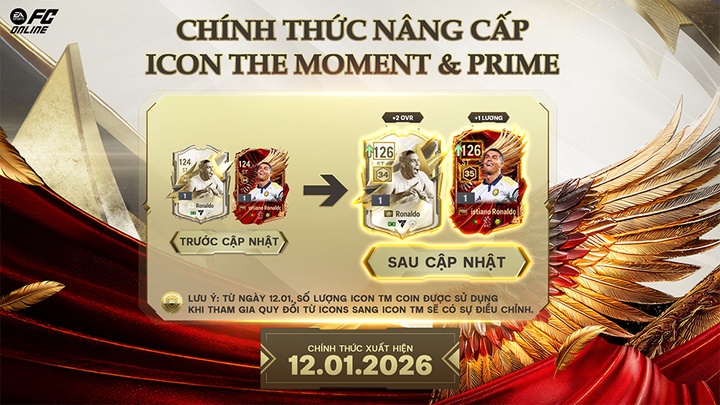 Bảo trì FC Online hôm nay 12/1: Cập nhật chỉ số mùa ITM