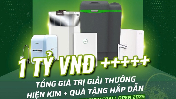 Khám phá hệ thống lọc nước đầu nguồn A. O. Smith AOW-S400 STD – Giải thưởng xịn xò nhất giải VTV A. O. Smith Pickleball Open 2025