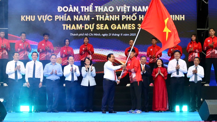 Lễ xuất quân Đoàn Thể Thao Việt Nam phía Nam: Mang tinh thần bất khuất dự SEA Games 33