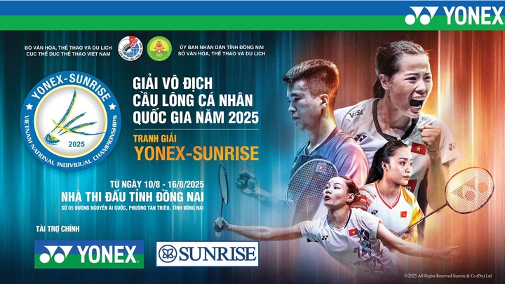 Lịch thi đấu cầu lông Giải Vô địch Cá nhân Quốc gia năm 2025 mới nhất ngày 12/08