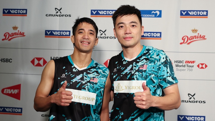 Giải cầu lông Đan Mạch Mở rộng: Azriyn / Tan gây bất ngờ cho các nhà vô địch thế giới để vào tứ kết đôi nam