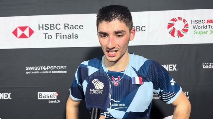 Kỳ tích cầu lông Pháp: Christo Popov đi vào lịch sử sau chiến thắng vang dội trước Shi Yu Qi ở World Tour Finals 2025