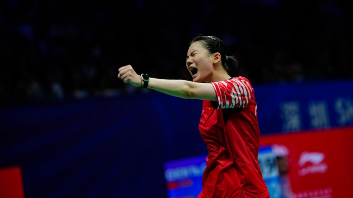 Han Yue rốt cuộc đánh bại Chen Yu Fei ở giải cầu lông China Masters 2025