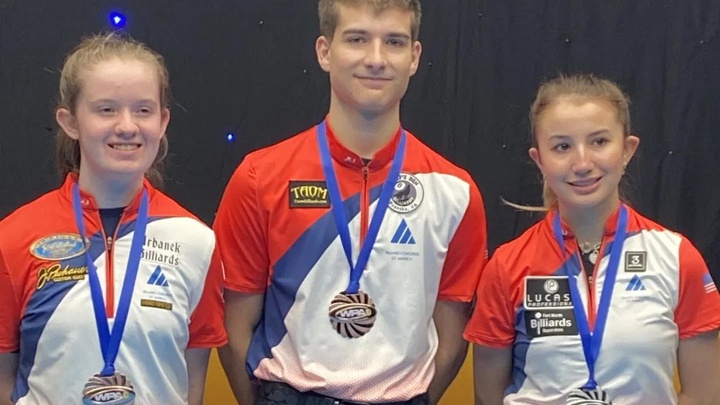 Billiards Trẻ Mỹ gặt hái 3 huy chương Thế giới – Savannah Easton tái lập thành tích Á quân