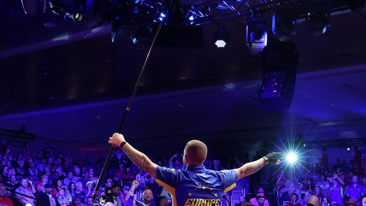 Billiards Châu Âu vô địch Mosconi Cup 2025: Đánh bại Mỹ với tỷ số áp đảo 11-3, tân binh Moritz Neuhausen tỏa sáng