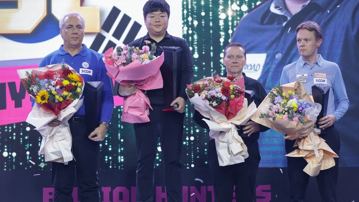 Vô địch giải billiards 3 băng Gwangju World Cup 2025: Myung Woo Cho lại chiếm số 1 thế giới