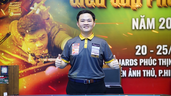 Billiards Carom 3 Băng Siêu Cúp Phúc Thịnh 2025: Bao Phương Vinh chiến thắng bằng bản lĩnh tuyệt vời