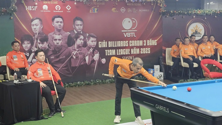 Khởi tranh giải Billiards Carom 3 băng Team League (VBTL) 2025: Trần Quyết Chiến thể hiện phong độ đỉnh cao
