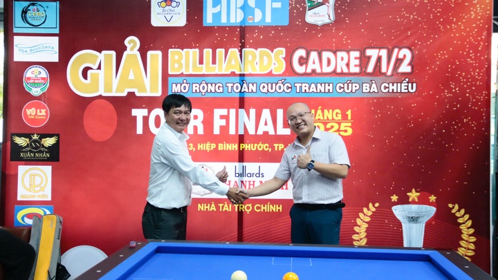 Khai mạc Giải Billiards Cadre 71/2 mở rộng toàn quốc tranh Cúp Bà Chiểu tour Final tháng 1/2025