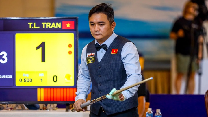 Trần Thanh Lực xuất sắc vào chung kết Giải billiard carom 3 băng vô địch thế giới 2024