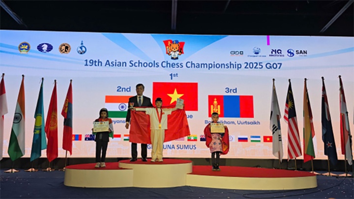 Võ Lan Khuê đạt chuẩn danh hiệu Kiện tướng Dự bị trẻ tuổi nhất trong lịch sử cờ vua Việt Nam