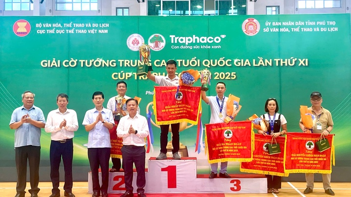 Đà Nẵng vô địch toàn đoàn Cờ Tướng trung cao tuổi Quốc gia 2025