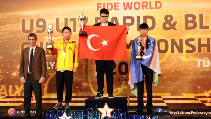 Nam Kiệt đoạt HCB, Bình Vy rinh bộ đôi huy chương tại Giải Vô địch Cờ vua Nhanh và Chớp Thiếu niên Thế giới 2025