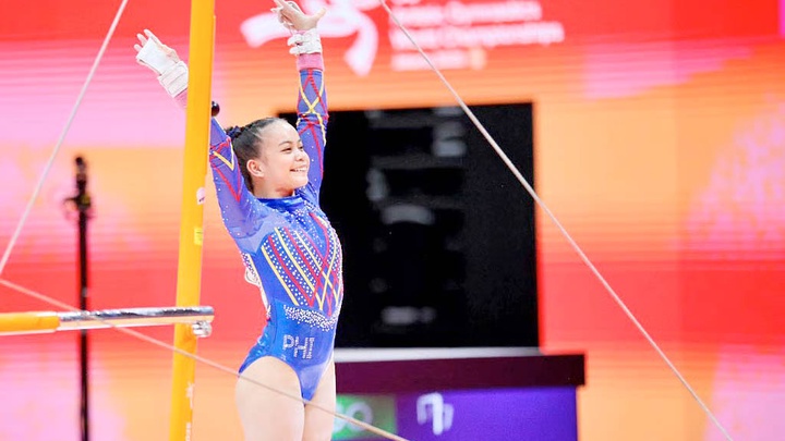 Em gái Yulo gia nhập đội tuyển Thể dục dụng cụ Philippines dự SEA Games 