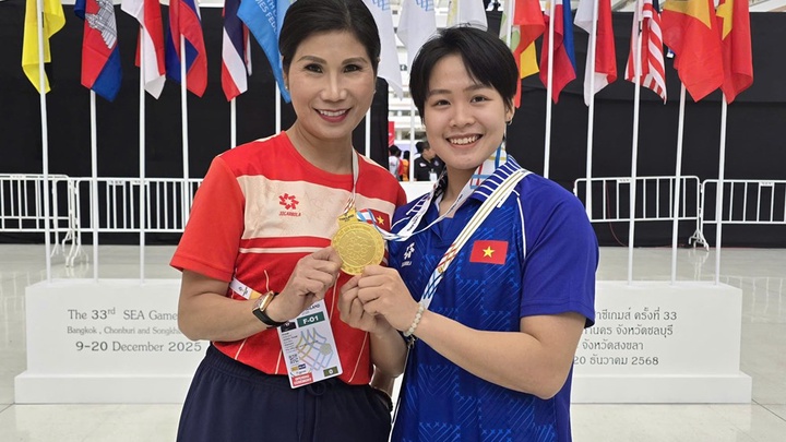 Xạ thủ bắn súng Trịnh Thu Vinh và võ sĩ karate Phạm Ngọc Trâm vào biên chế ngành Công an sau SEA Games 33