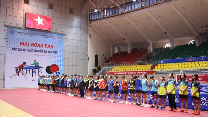 Khai mạc Giải Bóng bàn các Cây vợt xuất sắc Quốc gia 2025: Hải Phòng hội tụ tinh hoa Việt Nam