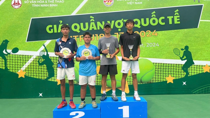 Giải Quần vợt Quốc tế ITF U18 – J30 Ninh Bình 2: Việt Nam giành á quân đôi nam