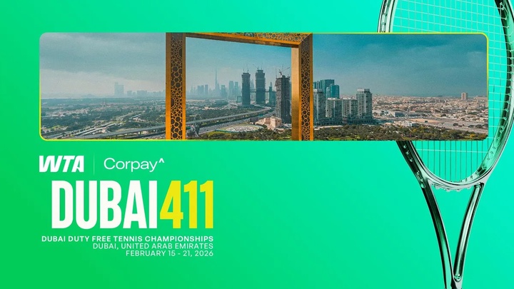 Lịch thi đấu quần vợt Dubai Duty Free năm 2026 mới nhất ngày 21/02: "Mỏ vàng" 100 tỷ VNĐ