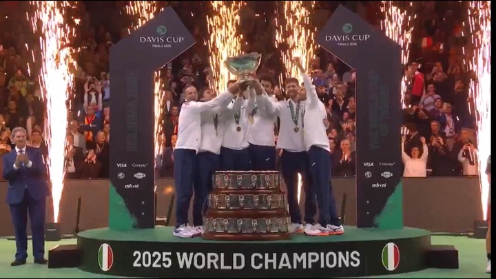 Berrettini và Cobolli đánh bại Tây Ban Nha, giúp Ý vô địch giải quần vợt Davis Cup lần thứ 3 liên tiếp