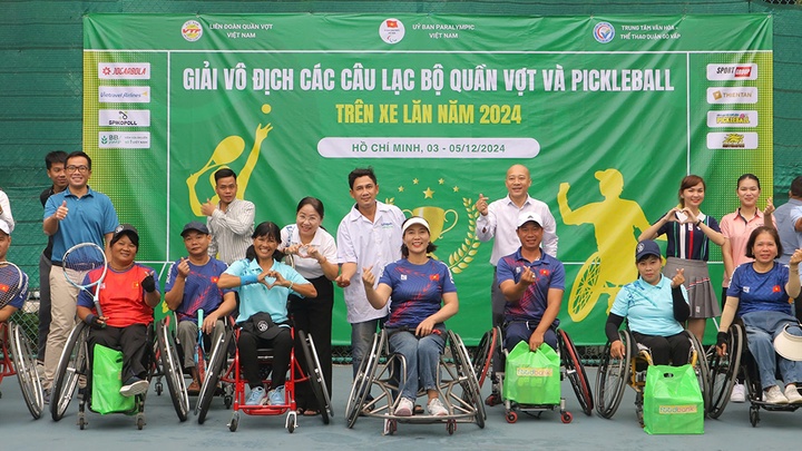 Giải Vô địch các CLB Quần vợt & Pickleball trên xe lăn 2024: Quy tụ gần 100 tay vợt