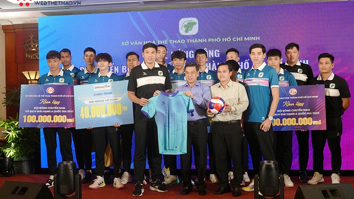 Bóng chuyền Nam TPHCM vô địch Hạng A Quốc gia 2025: Giấc mơ thăng hạng thành hiện thực