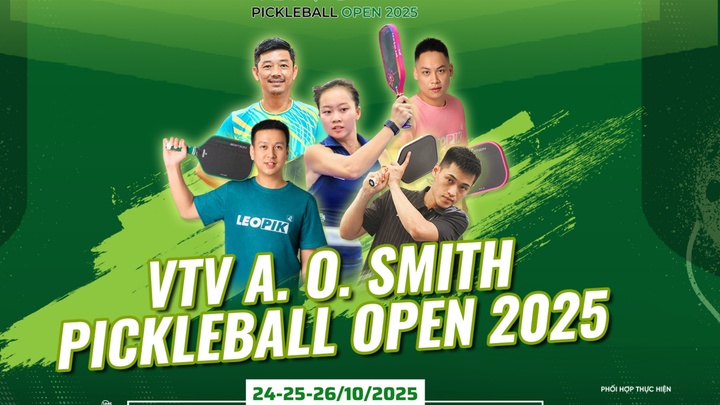 A. O. Smith là nhà tài trợ chính của giải đấu VTV A. O. Smith Pickleball Open 2025