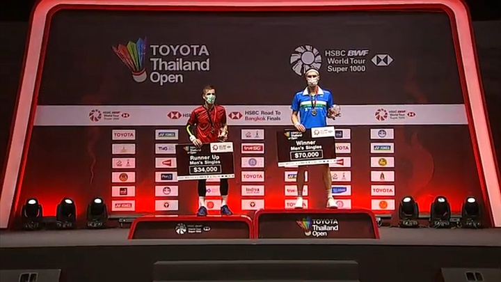 Lịch thi đấu cầu lông Toyota Thailand Open 2020