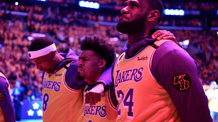 Los Angeles Lakers tưởng nhớ Kobe Bryant, LeBron James phát biểu đầy cảm xúc