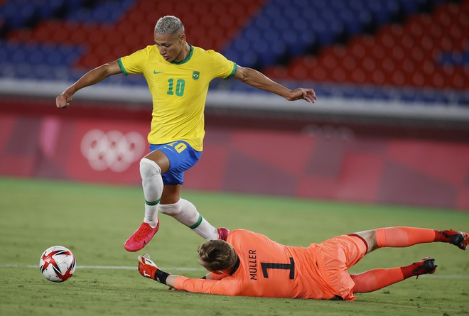 Kết quả U23 Brazil vs U23 Đức: Richarlison mang về 3 điểm cho U23 Brazil