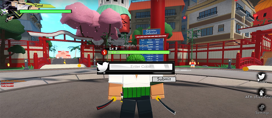 Code Anime Warriors Roblox mới nhất 2021