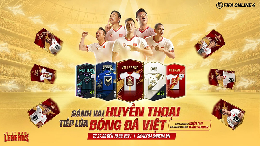 Vietnam Legends FO4: Chi tiết thẻ cầu thủ và cách nhận thẻ VNL free