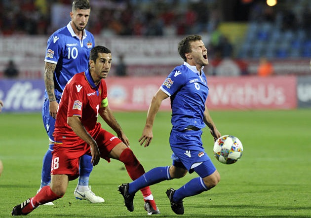 Trực tiếp bóng đá Armenia vs Liechtenstein trên kênh nào?