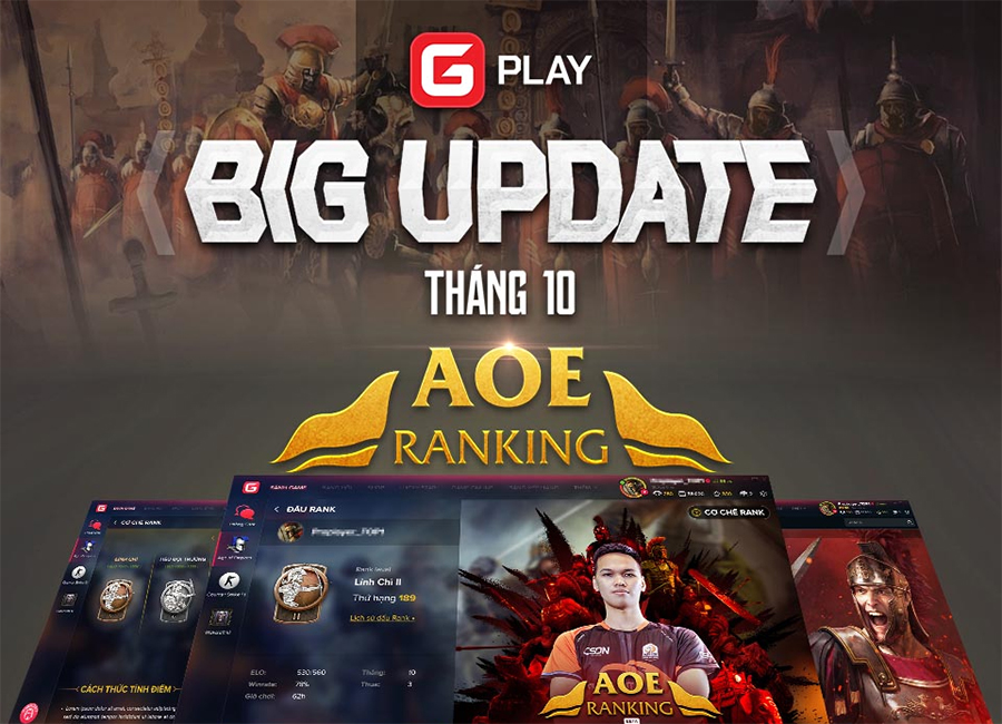  GPlay chính thức ra mắt phiên bản AoE Ranking