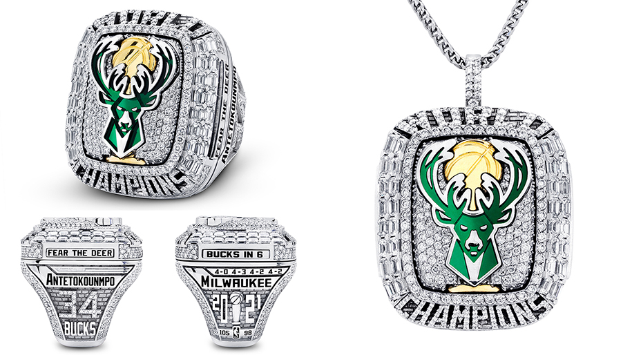 Soi nhẫn vô địch của Milwaukee Bucks: 360 viên kim cương và nhiều điểm nhấn thú vị