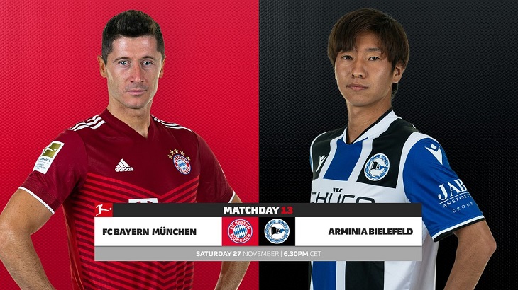 Link xem trực tiếp Bayern Munich vs Arminia Bielefeld, bóng đá Bundesliga