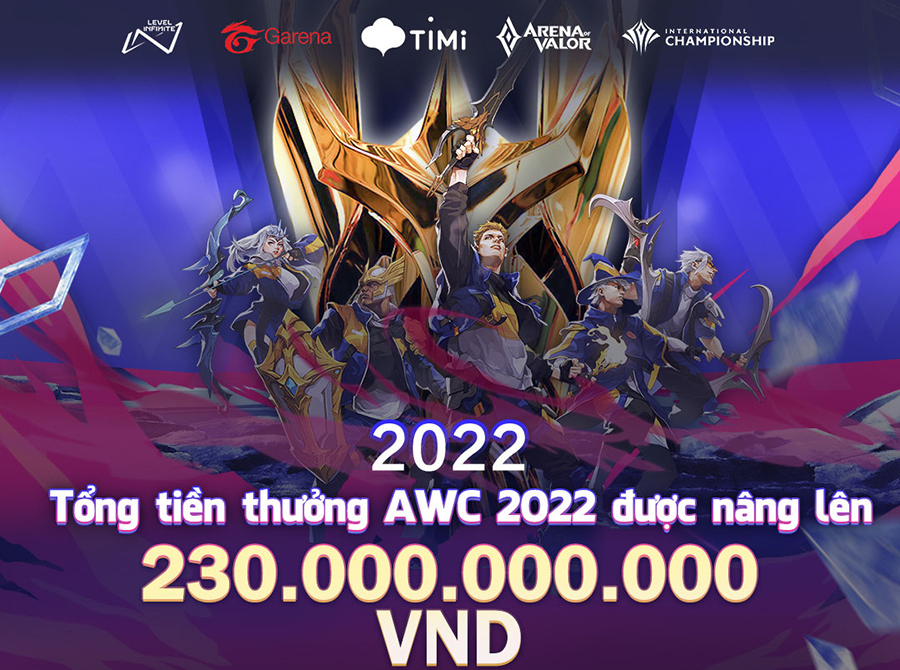 AWC 2022 tăng tiền thưởng kỷ lục, Esports Liên Quân sẽ bùng nổ trong 2022
