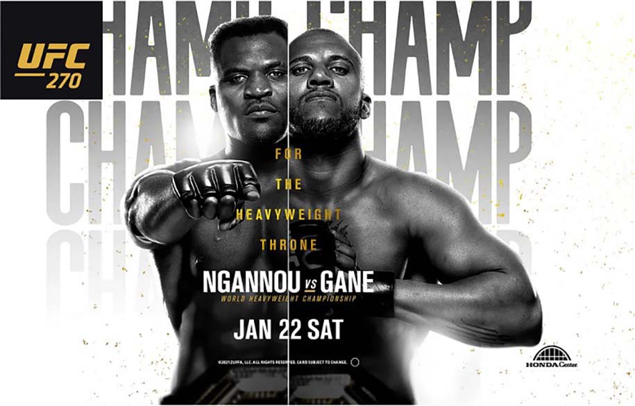 Trực tiếp UFC 270: Francis Ngannou vs. Ciryl Gane