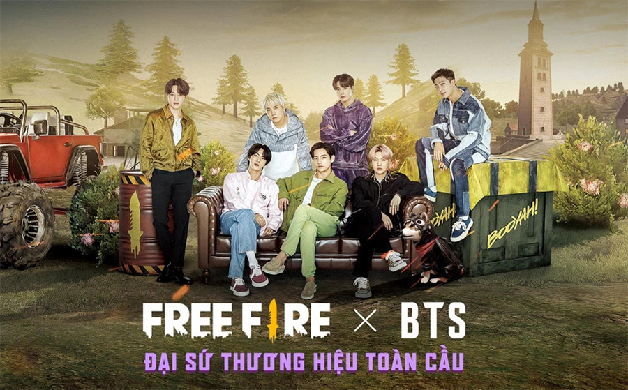 Dự án hợp tác toàn cầu giữa Free Fire và BTS