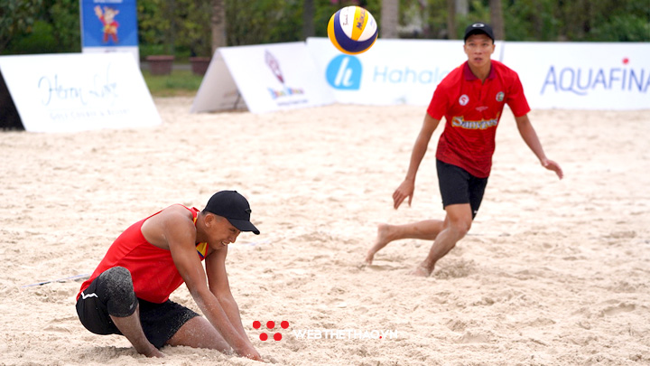 Đội tuyển bóng chuyền bãi biển tập buổi đầu tại Tuần Châu, đặt mục tiêu vừa sức ở SEA Games 31