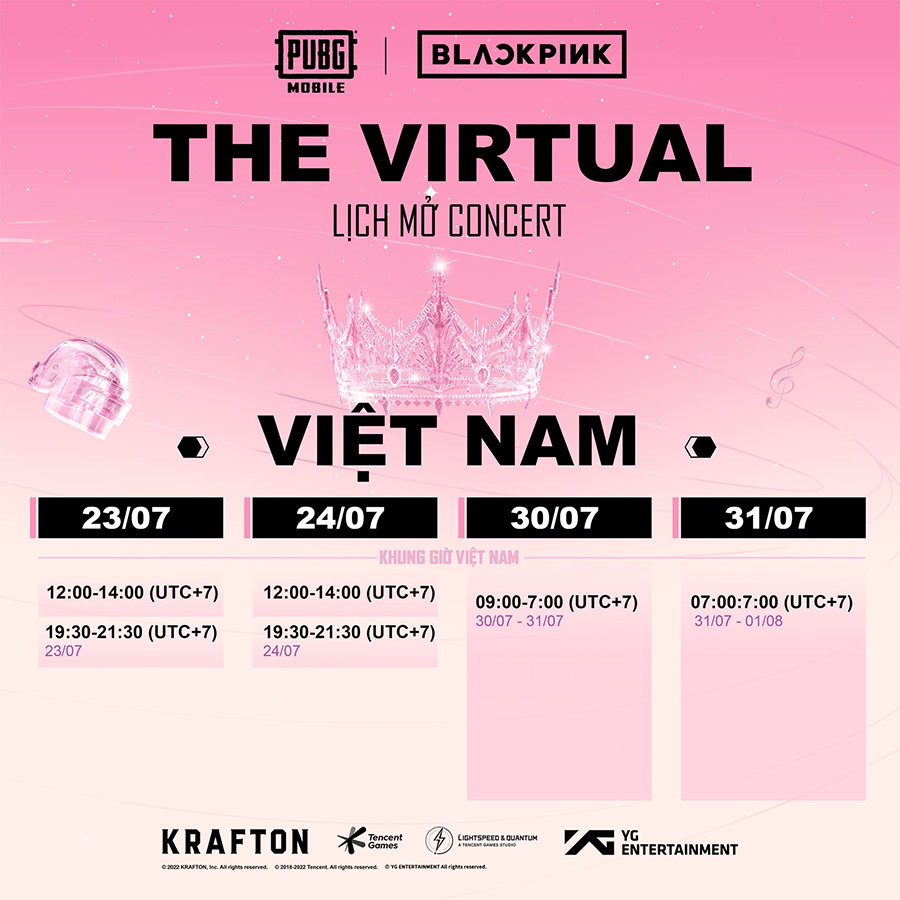 Lịch mở concert The Virtual của BlackPink