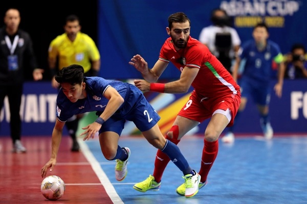 Thái Lan bị đánh phủ đầu ở giây 50, thua đậm Iran ở bán kết futsal châu Á 2022