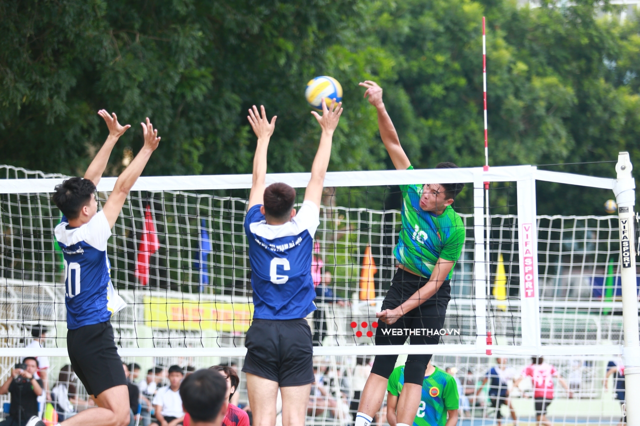 Xác định những đội bóng vượt qua vòng bảng giải bóng chuyền sinh viên Hà Nội 2022