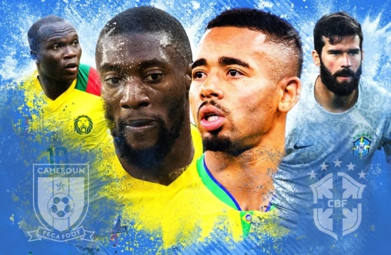 Đội hình ra sân dự kiến trận Cameroon vs Brazil: Kẻ đóng thế sẵn sàng