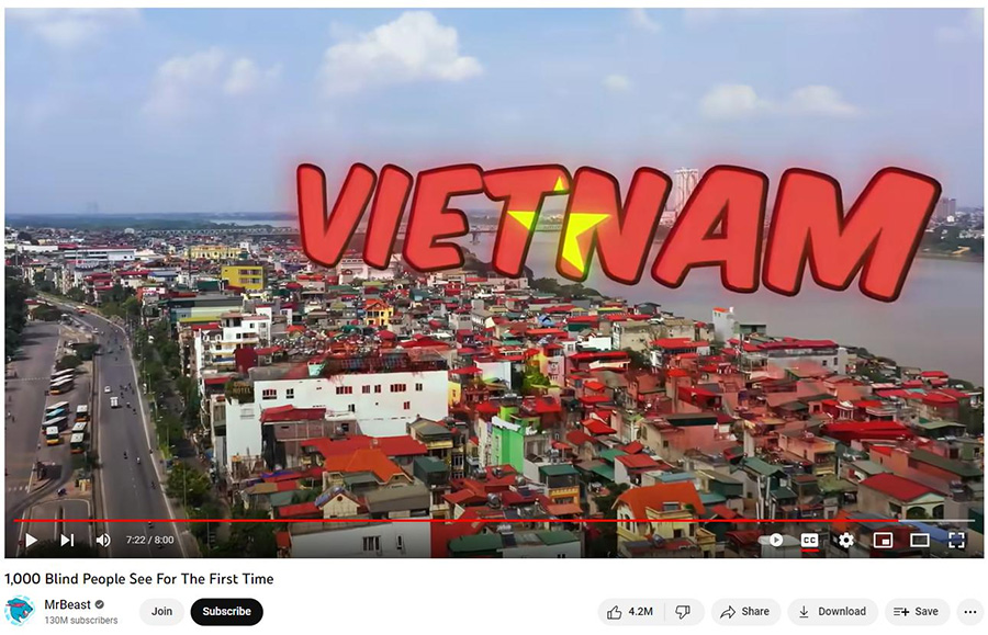 Youtuber Số 1 Thế Giới Đến Việt Nam Thực Hiện Dự Án Đầy Nhân Văn