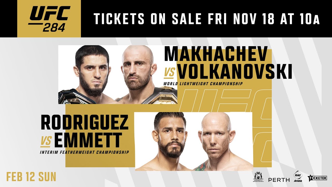 Trực tiếp UFC 284: Islam Makhachev vs Alexander Volkanovski