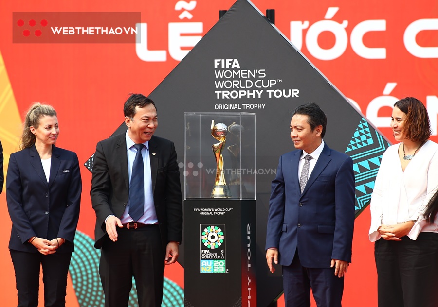 Cúp vàng đến Việt Nam, truyền cảm hứng cho nữ tuyển thủ gây sốc ở World Cup 2023