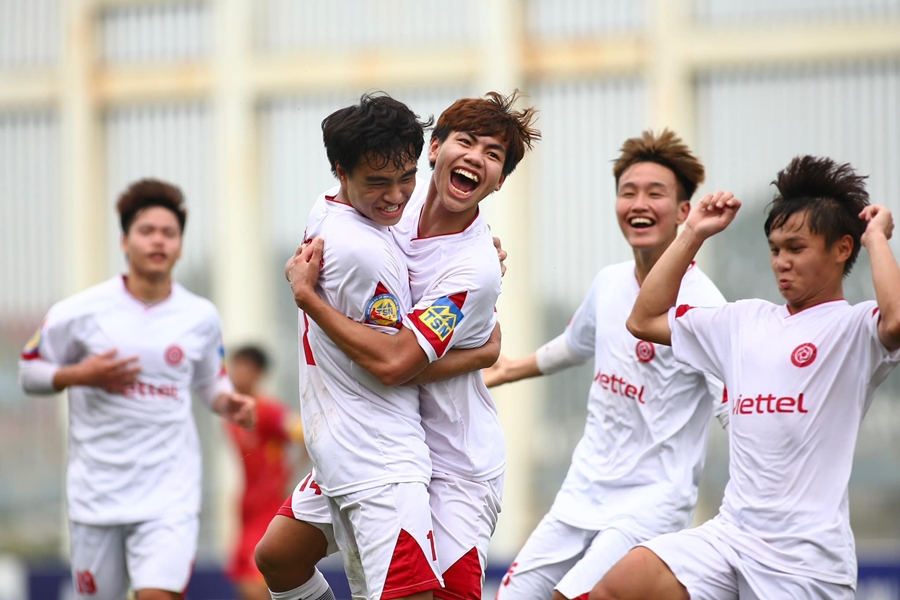 Thắng dễ Hà Tĩnh, U17 Viettel lần thứ hai vô địch giải U17 Quốc gia