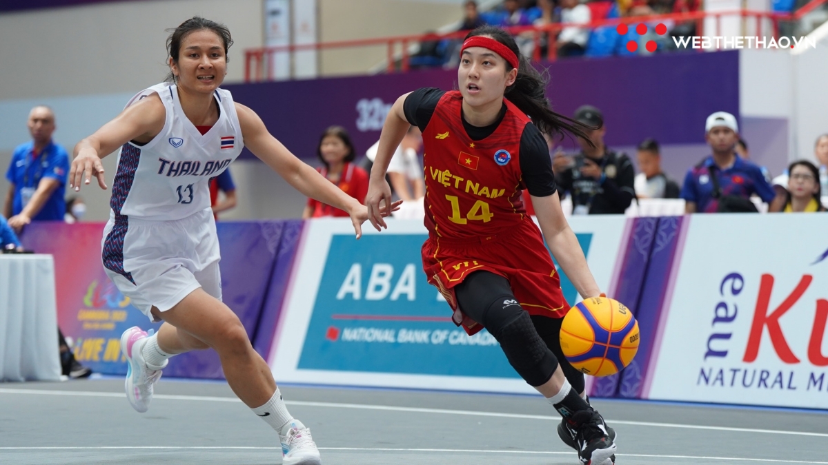 Đòi nợ ĐKVĐ Thái Lan, ĐT bóng rổ 3x3 nữ Việt Nam toàn thắng vòng bảng SEA Games 32
