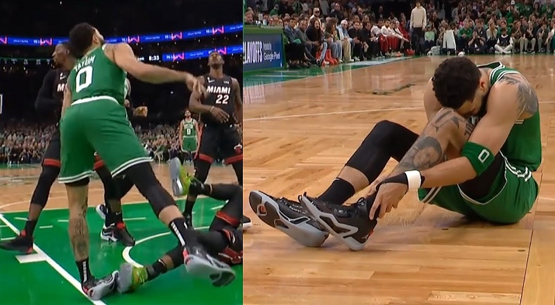 Cú lật cổ chân đau đớn cản bước Jayson Tatum đến NBA Finals 2023