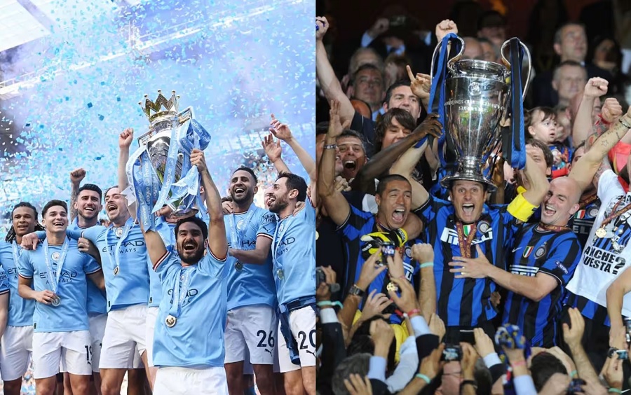 Man City vs Inter: Những đội bóng nào từng đoạt cú ăn ba?